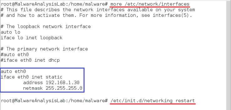 Configuración de la interfaz de red en Debian